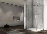 Ronal - Sanswiss Cadura Kabina prysznicowa drzwi lewe ze ścianką 120Lx75 cm profil srebrny połysk