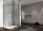 Ronal - Sanswiss Cadura Kabina prysznicowa drzwi prawe ze ścianką 90Px110 cm profil srebrny połysk