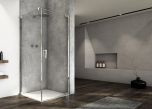 Ronal - Sanswiss Cadura Kabina prysznicowa ze ścianką 90Px70 cm profil srebrny połysk