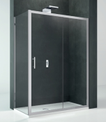 Novellini Kali 2P+F Kabina prysznicowa prostokątna 160x90 cm profil srebrny połysk