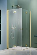 Radaway Nes KDD B kabina prysznicowa 80 x 80 cm Jasne złoto szczotkowane (80L x80R)