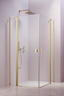 Radaway Nes KDD II kabina prysznicowa 100 x 80 cm Jasne złoto szczotkowane (80L x100R)