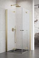 Radaway Nes KDD B kabina 80x80 cm Złoto szczotkowane