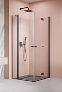 Radaway Nes KDD B + H-KDD II kabina 80x80 cm GunMetal