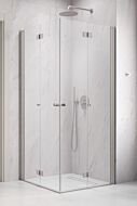 Radaway Nes KDD B kabina 80x80 cm Nikiel szczotkowany