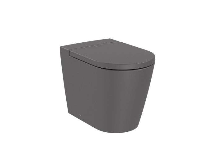 Roca Inspira Round muszla wc stojąca Rimless Onyx A347526640