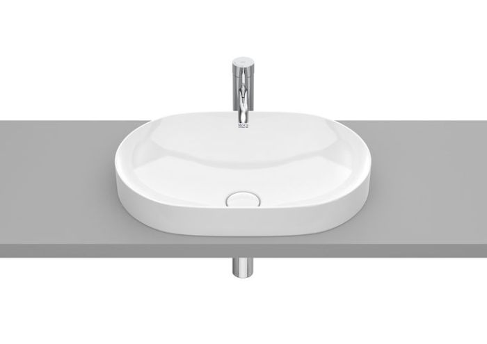 Roca Inspira Round umywalka 55x37 cm blatowa biały mat A327527620