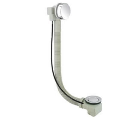 Vicario Przelew wannowy z syfonem dł 100 cm czarny mat 1001/100CZ