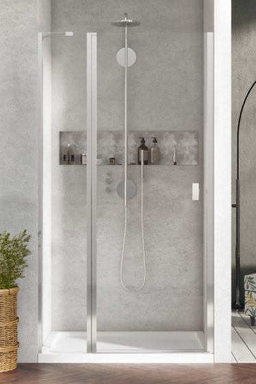 Radaway Nes 8 DWJ II Drzwi wnękowe 120 cm lewe chrom 10083120-01-01L