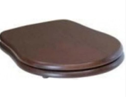 Kerasan Retro Deska sedesowa wolnoopadająca kolor orzech zawiasy chrom 1088 40