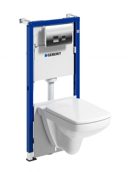 Geberit Duofix Basic Delta35 Selnova Square Zestaw stelażowy  118.340.21.2