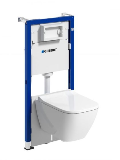 Geberit Zestaw stelażowy Duofix Basic Smyle Square krótka 118.348.00.2