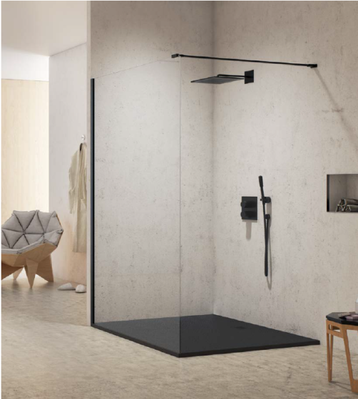 New Trendy New Modus Black Ścianka wolnostojąca 70x200cm  EXK-0056