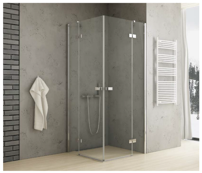 New Trendy Reflexa Kabina prysznicowa 2 skrzydłowa 100x80 cm  EXK-1238/EXK-1241