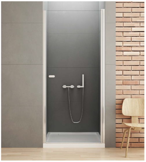 New Trendy New Soleo Drzwi prysznicowe wnękowe 90 cm  D-0121A