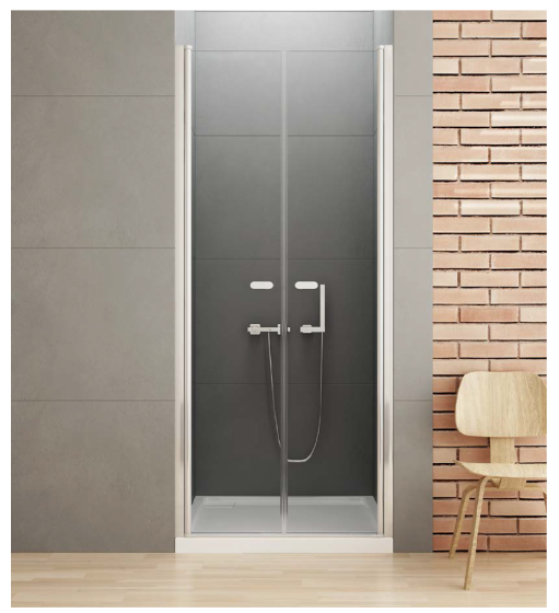 New Trendy New Soleo Drzwi prysznicowe wnękowe 150 cm  D-0169A