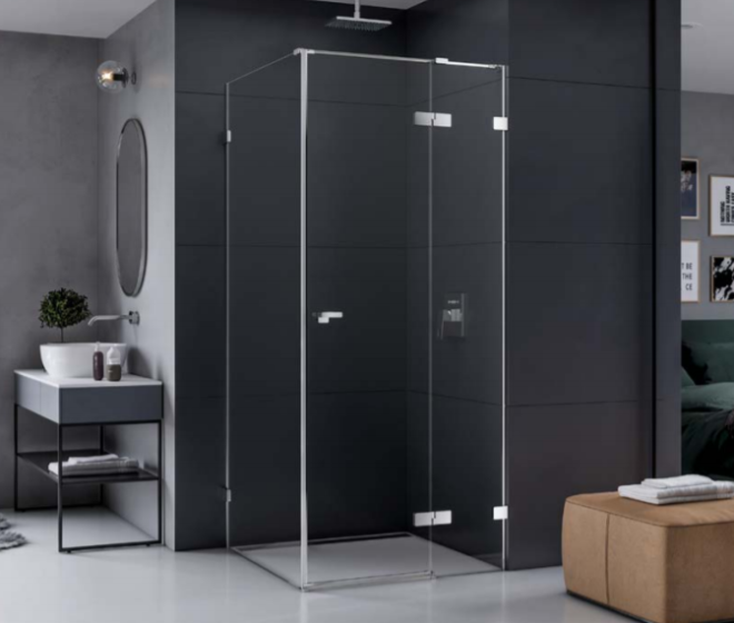 New Trendy Eventa kabina prysznicowa 120x100 cm prostokątna prawa szkło przezroczyste  EXK-0137/EXK-0141