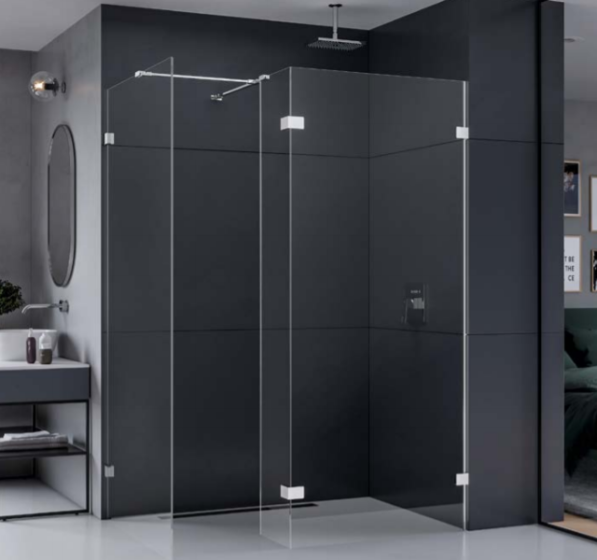 New Trendy Eventa kabina prysznicowa 150x100 cm Walk-In szkło przezroczyste EXK-0242