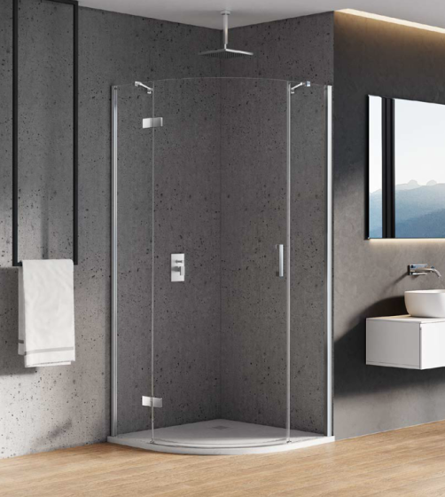 NEW TRENDY NEW MERANA Kabina Półokrągła 100x100 Prawa R55 K-0329 