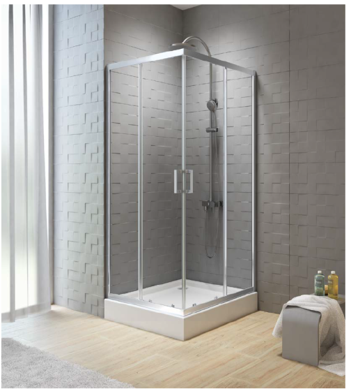 New Trendy New Varia Kabina prysznicowa 90x90 cm  K-0473