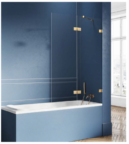 New Trendy Avexa Gold Parawan nawannowy 130 cm prawy EXK-2017