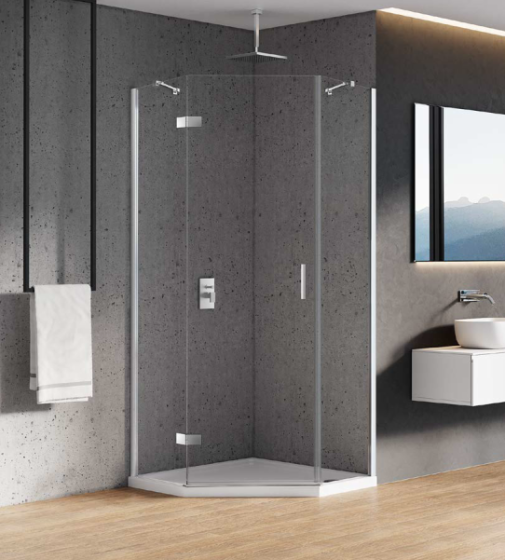 New Trendy New Azura Kabina Pięciokątna 90x90 Prawa K-0338 