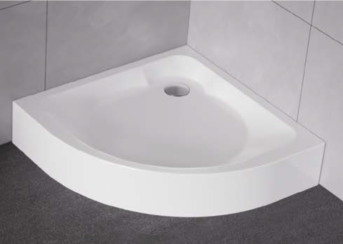New Trendy Cantare Brodzik Półokrągły 90x90 cm  B-0228