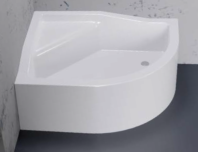 New Trendy Maxima Brodzik z  podwyższonym siedziskiem 100x80 cm prawy B-0368