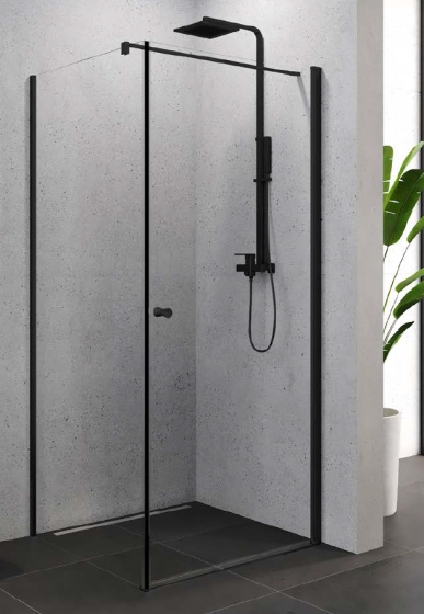 New Trendy Superia Black Kabina prysznicowa 90x90 cm  K-0591