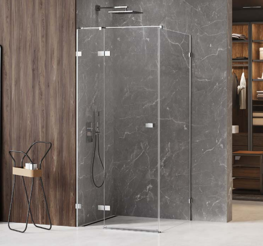 New Trendy Avexa kabina prysznicowa 80x80 cm drzwi prawe, szkło czyste EXK-1456