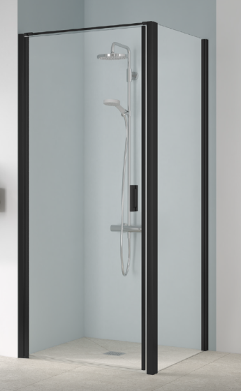 Kermi Cada XS Ściana boczna 120 cm czarny soft CKTWD120203PK