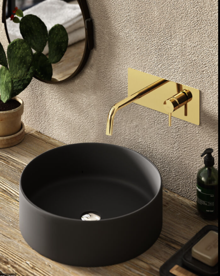Paffoni Rubinetterie Light Bateria umywalkowa podtynkowa 248mm złota LIG106HG