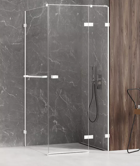 New Trendy Avexa White Kabina prysznicowa 110x90 cm szkło 6mm, prawa biała EXK-2811