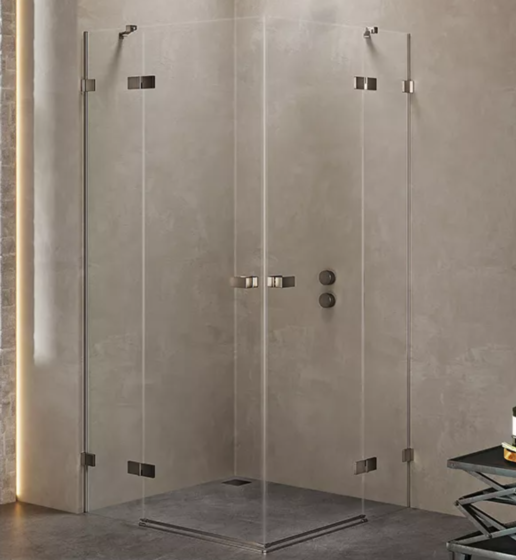 New Trendy Avexa Gunmetal Brushed Kabina prysznicowa 80x120 cm szkło 6 mm, gunmetal brushed EXK-3382