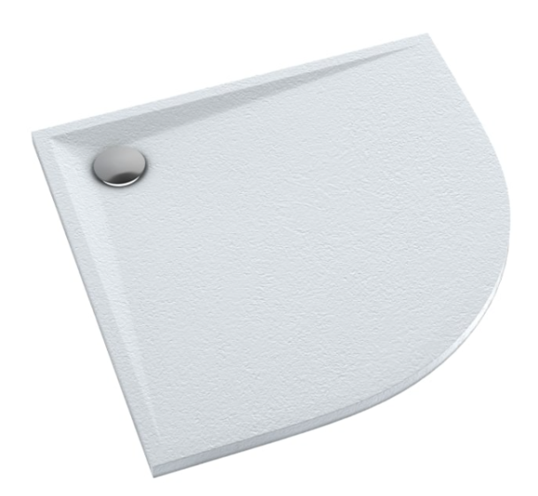 Schedline Libra Brodzik kompozytowy półokrągły 90x90 cm biały kamień 3SP.L1O-9090/B/ST