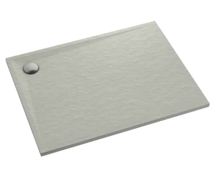 Schedline Libra Brodzik kompozytowy prostokątny 90x140 cm cementowy kamień 3SP.L1P-90140/CT/ST