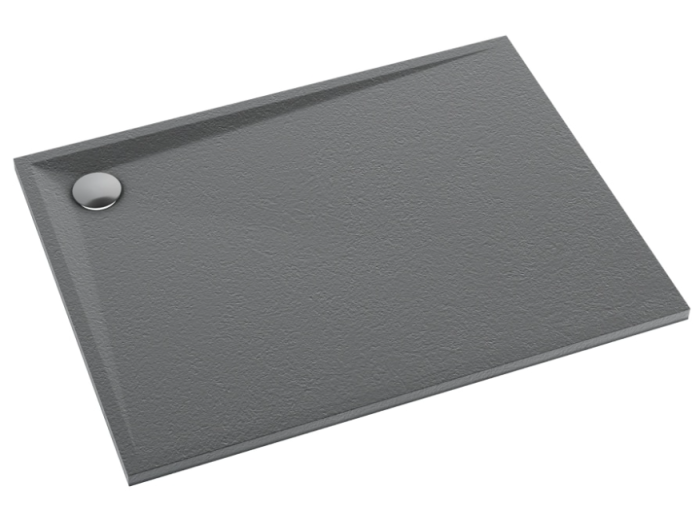 Schedline Libra Brodzik kompozytowy prostokątny 80x90 cm antracytowy kamień 3SP.L1P-8090/A/ST