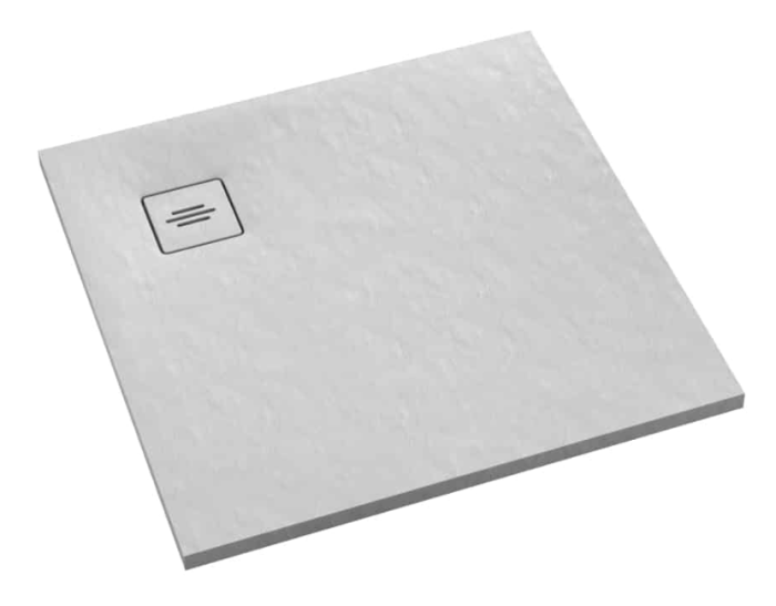 Schedline Protos White Stone Brodzik kwadratowy 90x90 cm biały kamień 3SP.P1K-9090/B/ST-M1/B/ST