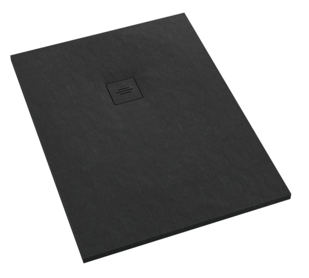 Schedline Protos Black Stone Brodzik prostokątny 80x160 cm czarny kamień 3SP.P1P-80160/C/ST-M1/C/ST