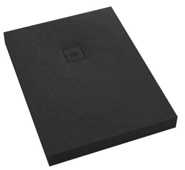 Schedline NonLimits Black Stone Brodzik akrylowy 100x180 cm czarny kamień 3ST.N1P-100180/C/ST-M1/C/ST
