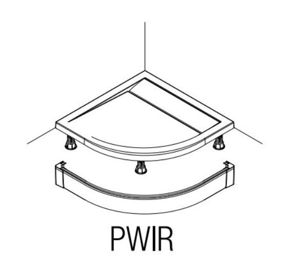 Ronal - Sanswiss Obudowa do brodzika półokrągłego 100 cm srebrny połysk PWIR5510050