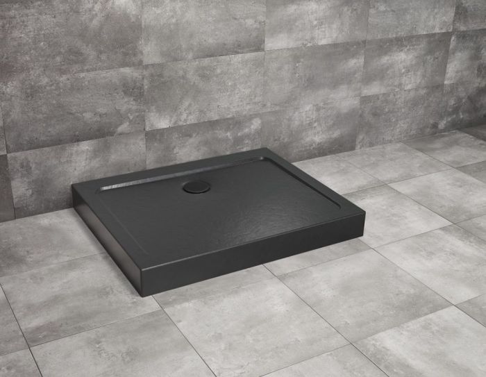 Radaway Doros D Compact Stone Brodzik prostokątny 90x80x11,5 cm czarny SDRD9080-05-54S