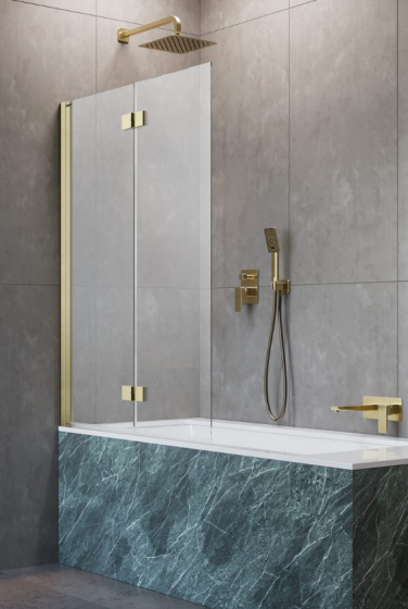 Radaway NES BRUSHED GOLD PND I Parawan nawannowy 140 cm lewy szczotkowane złoto 10010140-99-01L
