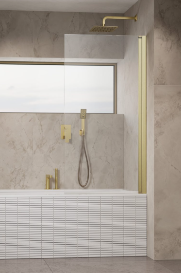 Radaway NES BRUSHED GOLD PNJ I Parawan nawannowy 60 cm prawy złoto szczotkowane 10011060-99-01R
