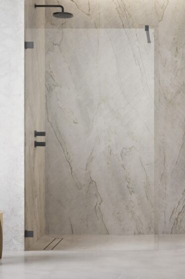 Radaway Essenza Pro 8 Kabina typu Walk-In 145 cm (143,5-144,3 cm) profil GunMetal 1012145-92-01