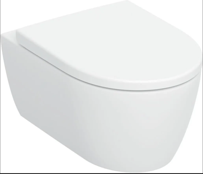 GEBERIT iCon Miska WC wisząca wirowa TurboFlush z deską 35.5 x 53 cm biały mat 503.046.JT.1