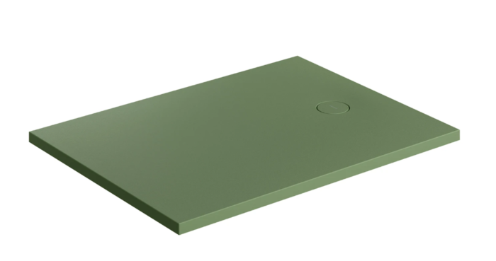 Omnires AQUAROCK M+ Brodzik kompozytowy 80x120 cm olive mat AQUAROCK80-120OL