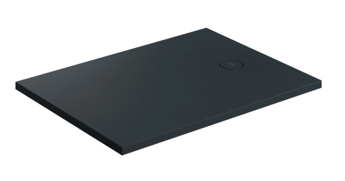 Omnires AQUAROCK M+ Brodzik kompozytowy 80x120 cm black lava mat AQUAROCK80-120BLV