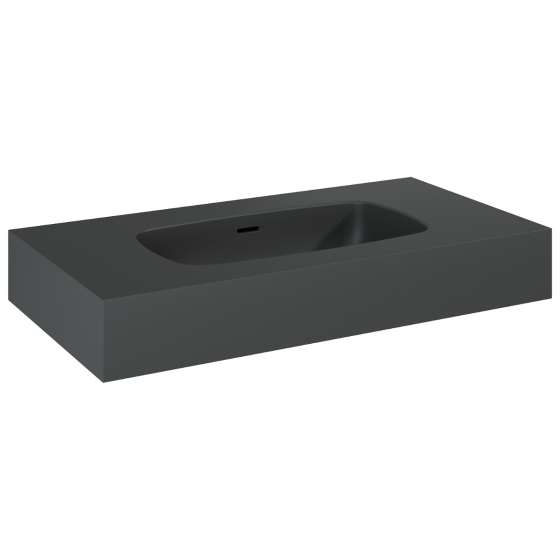 ELITA UMYWALKA DIMPLE 80 cm ŚCIENNA MARMUR ANTHRACITE MATT 168854