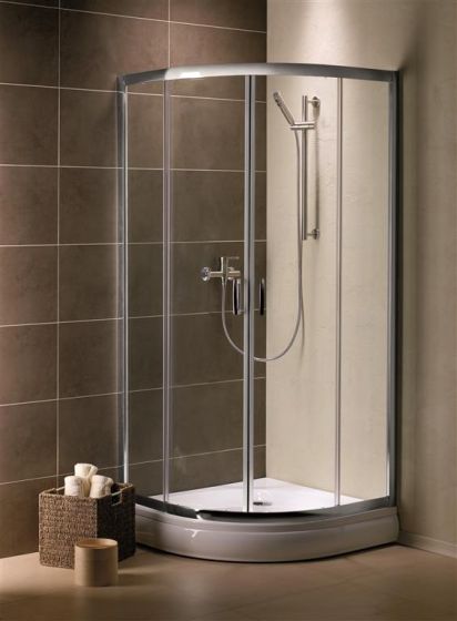 Radaway Premium Plus A Kabina półokrągła 80x80 cm szkło Grafitowe  30413-01-05N